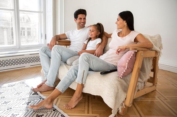 Family sitting together